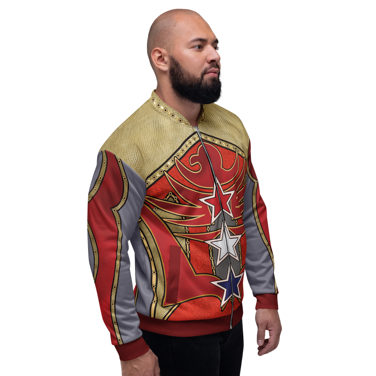 Wrestling Cosplay Men's Leggings and Jacket Bundle, Eagle Slam Star