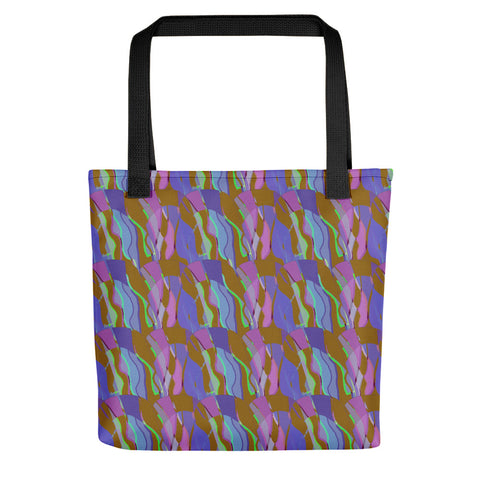 Tote Bag | Contemporary Retro Abstract Blue Hall of Mirrors