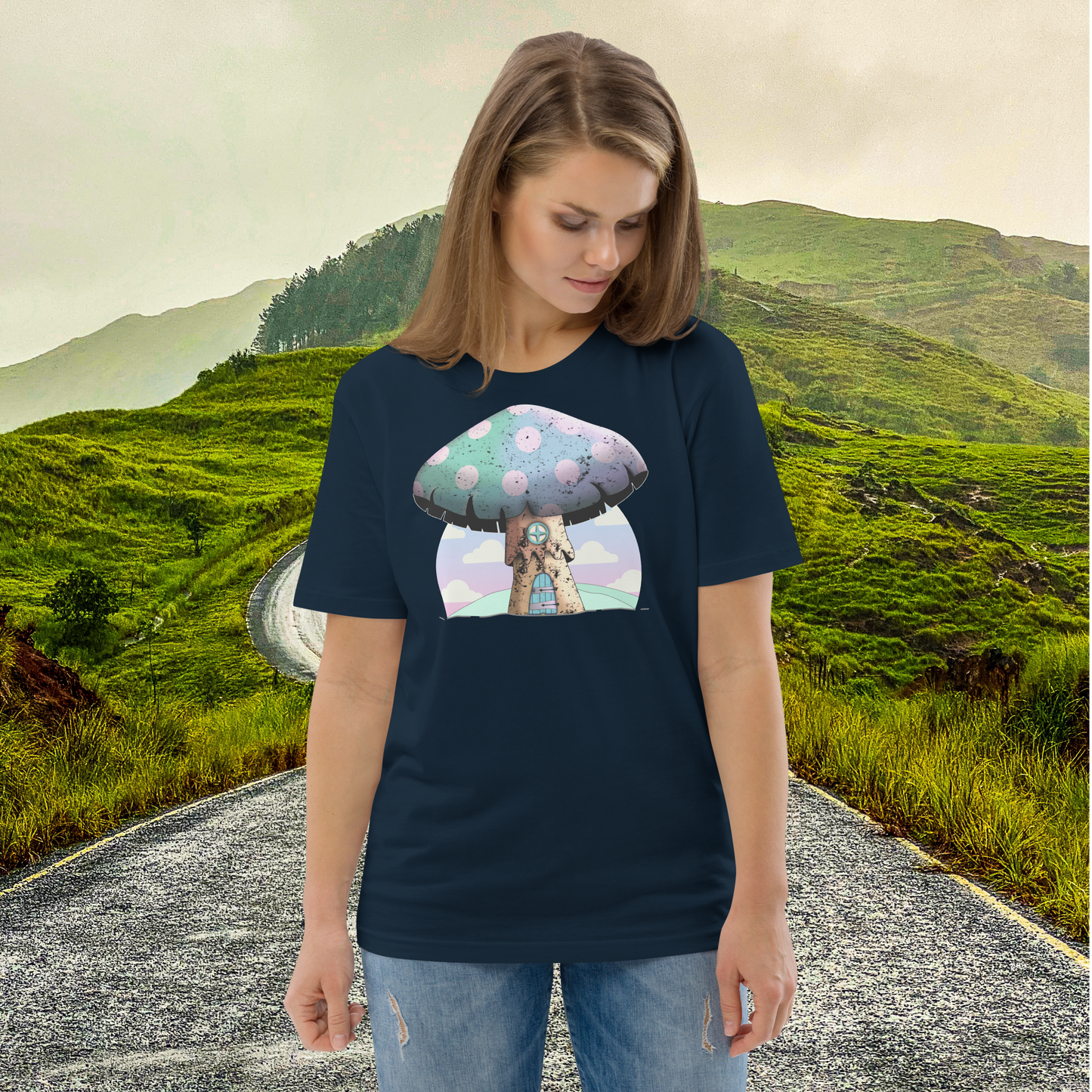 Kawaii Pilz Bio T-Shirt