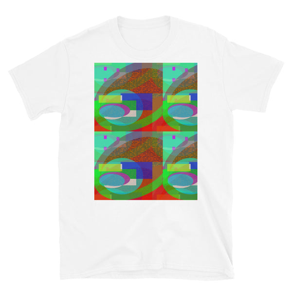 Short-Sleeve Unisex T-Shirt | Turquoise Southwark Bridges | Urban Abstract