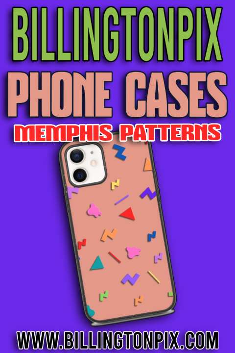 Memphis style phone cases by BillingtonPix