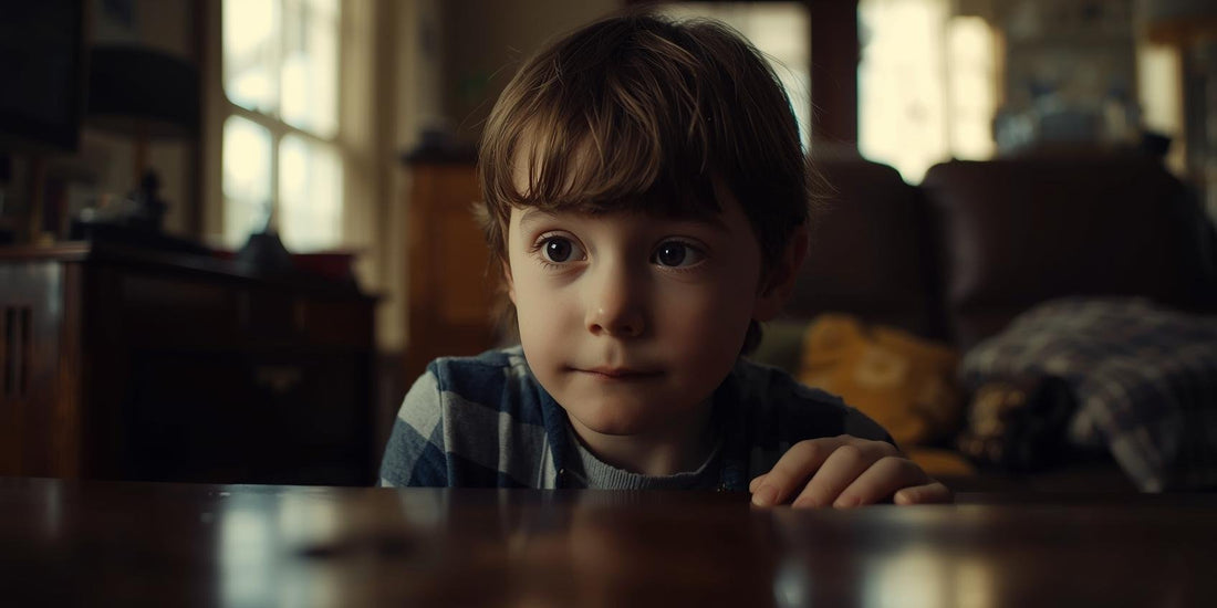 Lifestyle image of a calm, relaxed child about 10 years old.