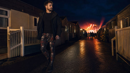 Man walking at Hard Rock Hell festival