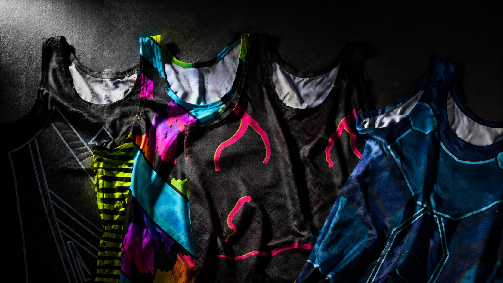 Wrestling style retro tank tops for men