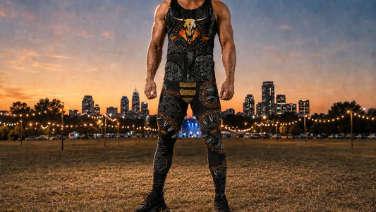 Person wearing western cowboy look at Austin City Limits festival
