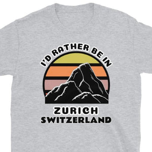 Swiss Ski Mountain Sunset T-Shirts by BillingtonPix