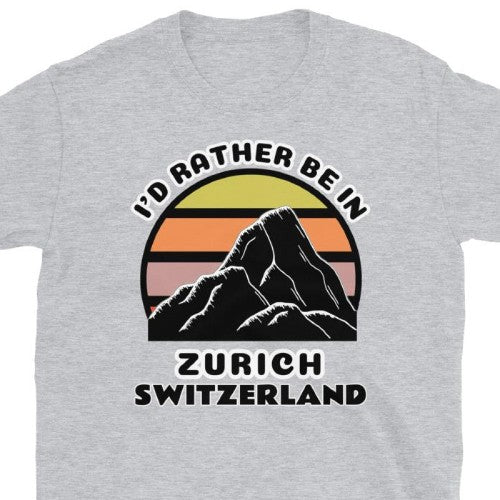 Swiss Mountain and Ski Themed T-Shirts