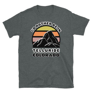 Vintage sunset North American mountain ski t-shirts