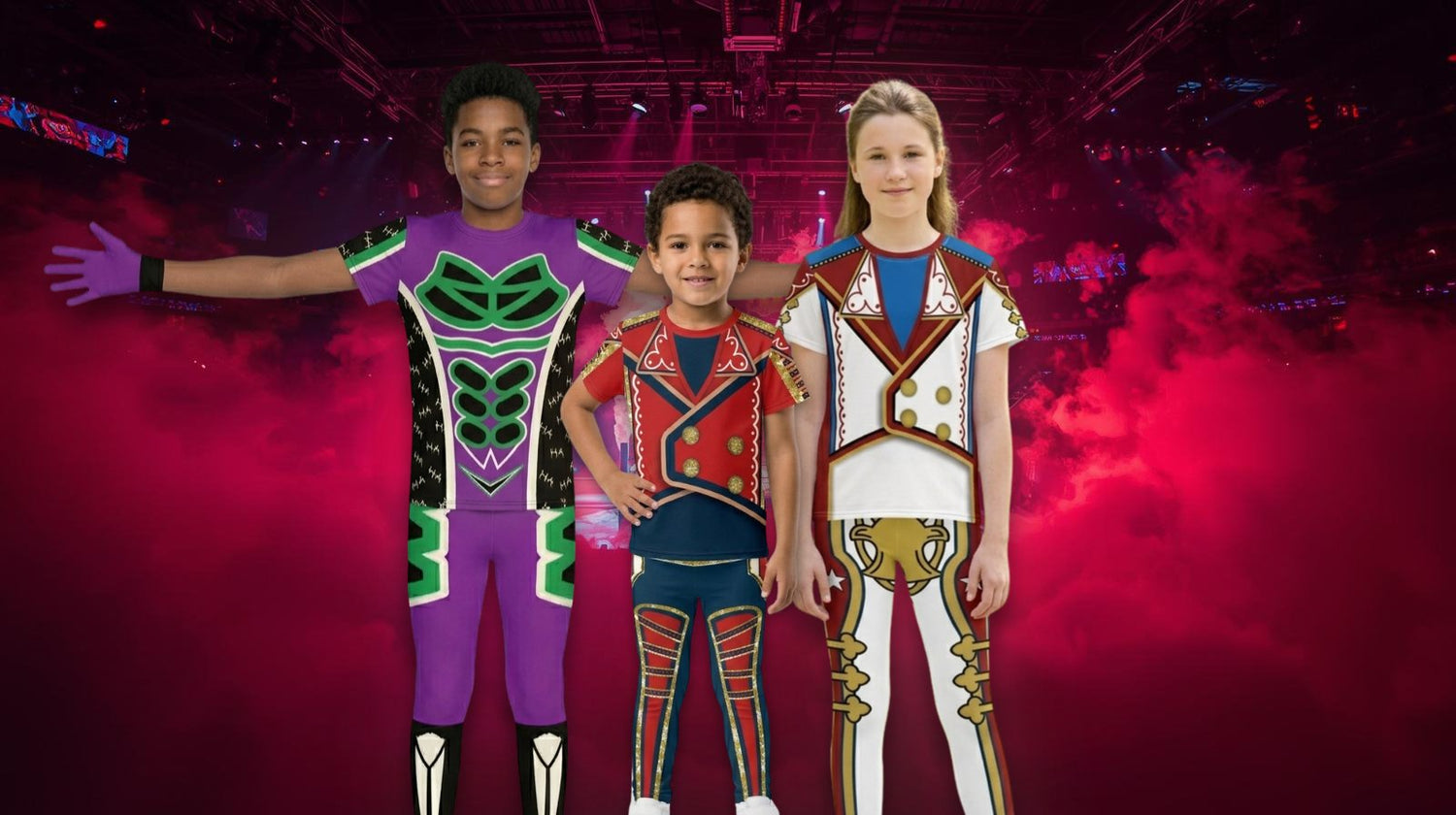 wrestling cosplay bundle in heroic retro military cosplay wrestler for boys