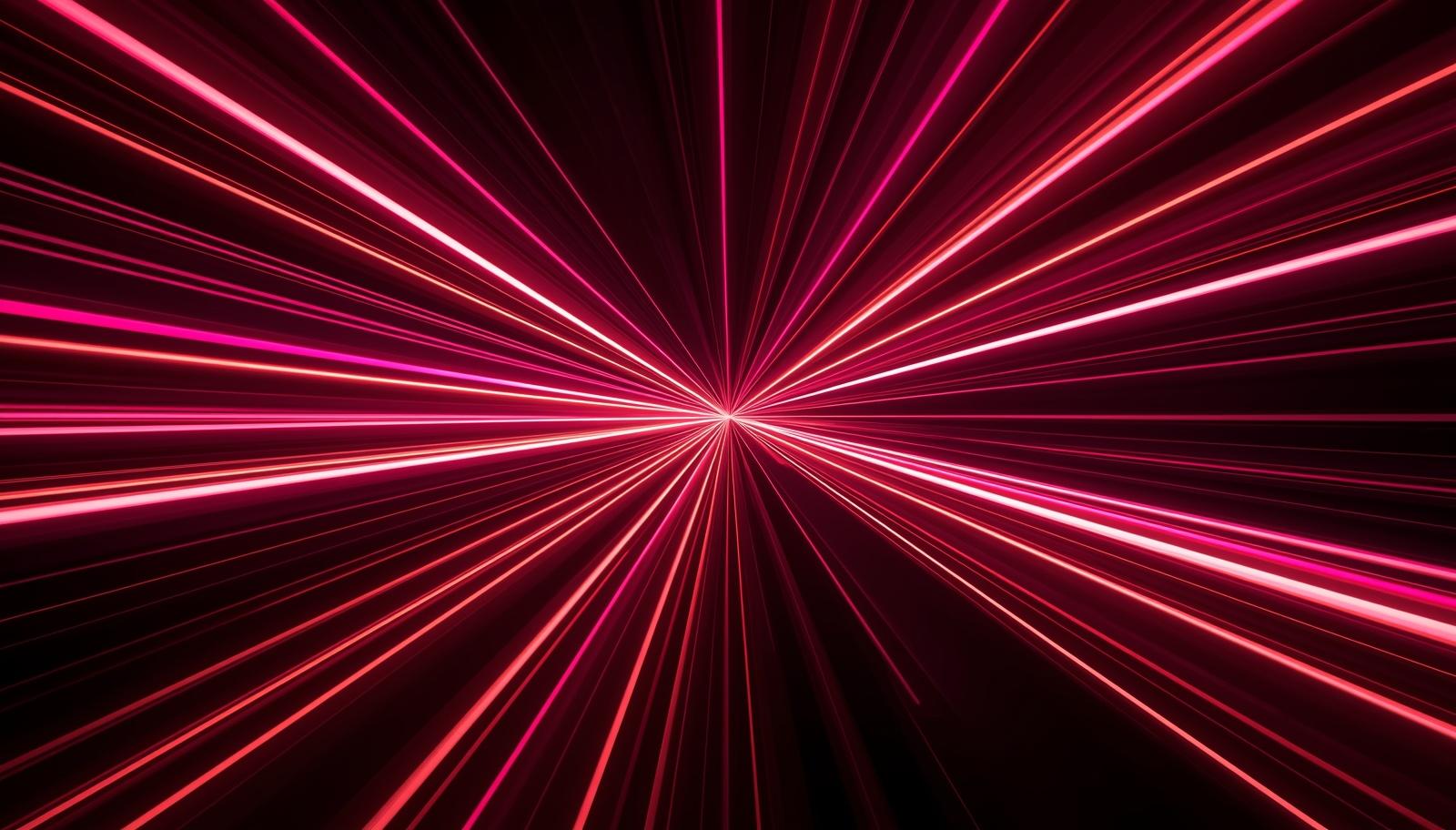 
                Neon spectrum in pink and black geometric shapes
              