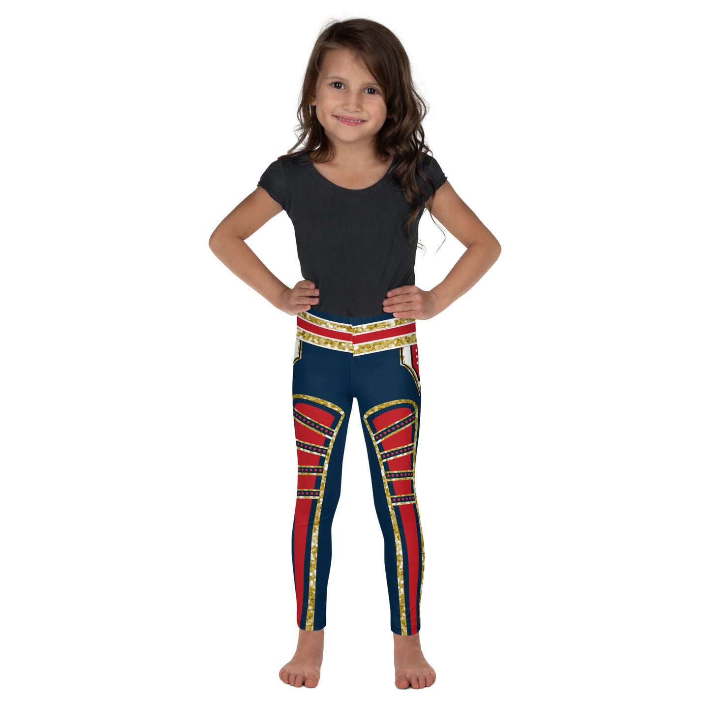 Conjunto de leggings a juego patrióticos de héroe de la lucha libre, atuendo para padres e hijos