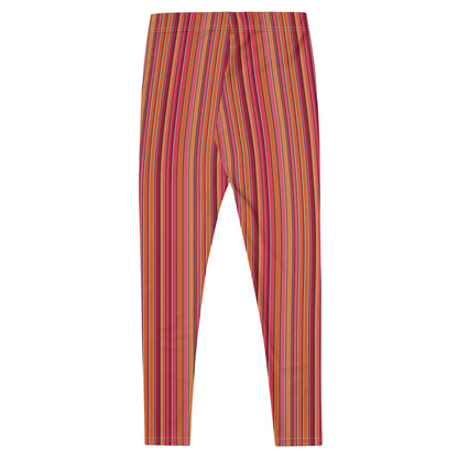 Leggings, Funky Striped Orange