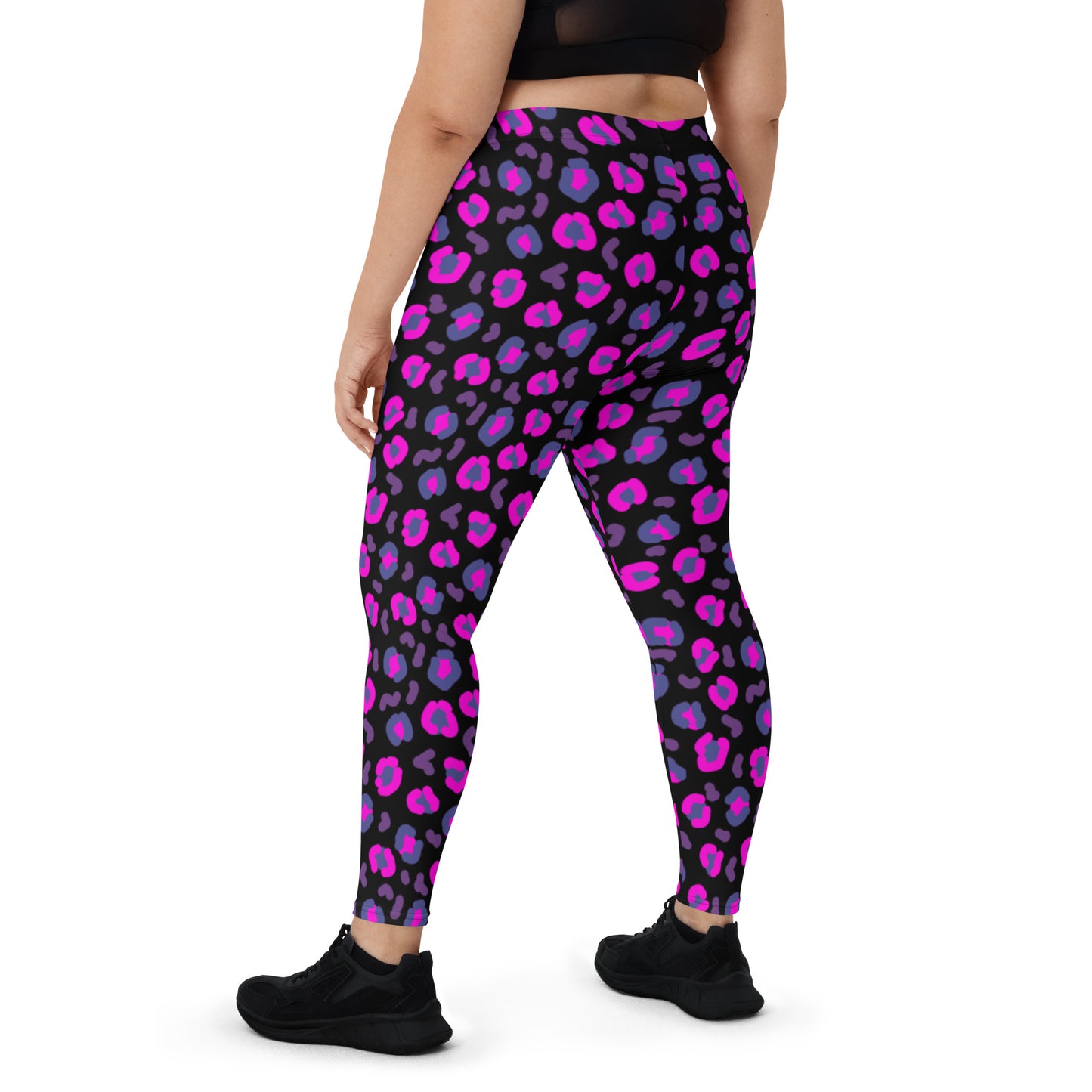 Leggings, piel de leopardo morado