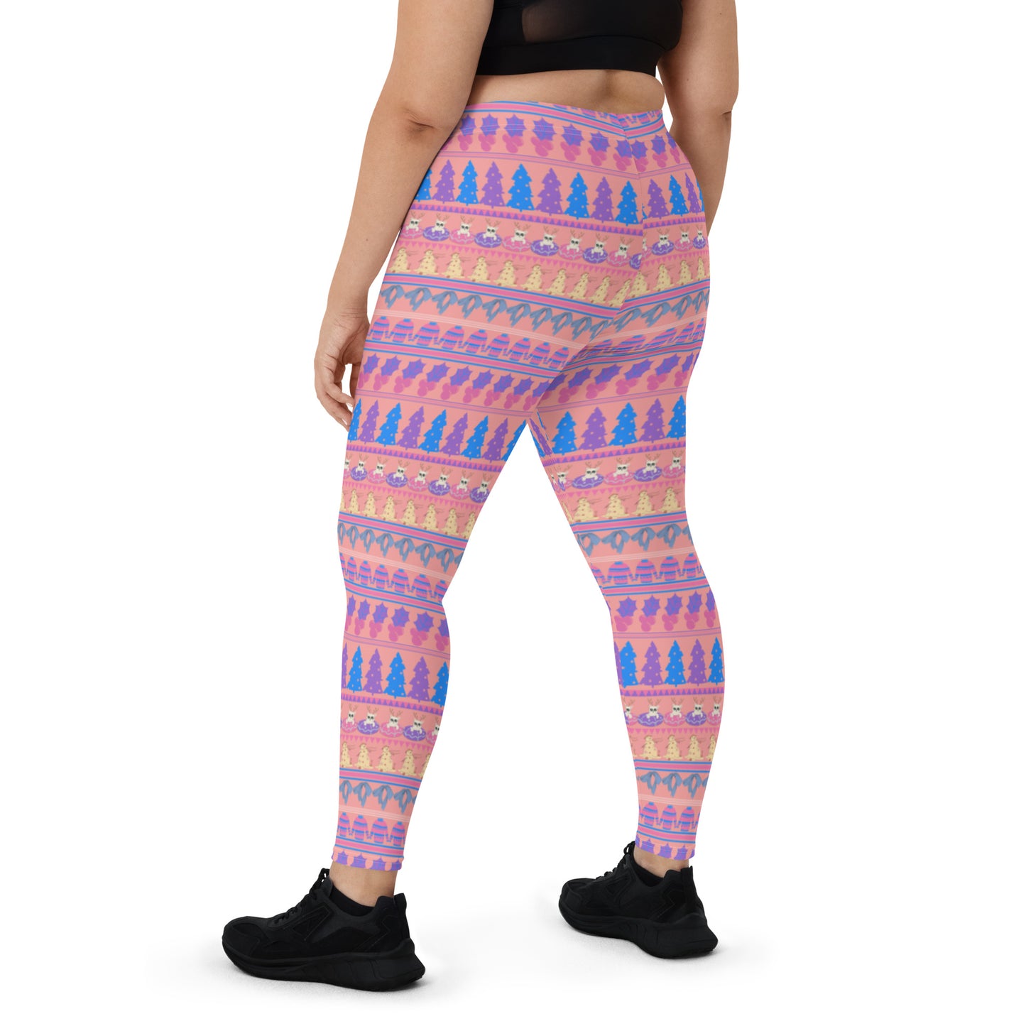 Leggings, Weihnachts-Fairisle-Rosa