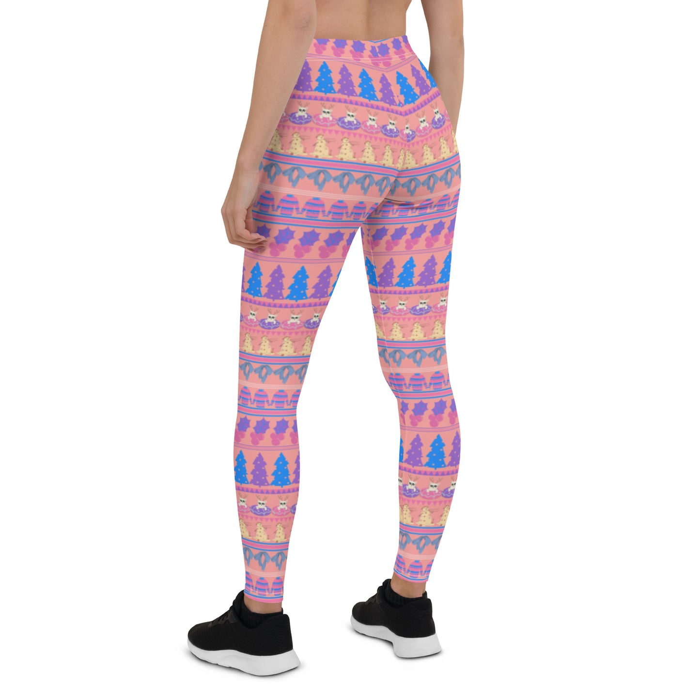 Leggings, Weihnachts-Fairisle-Rosa