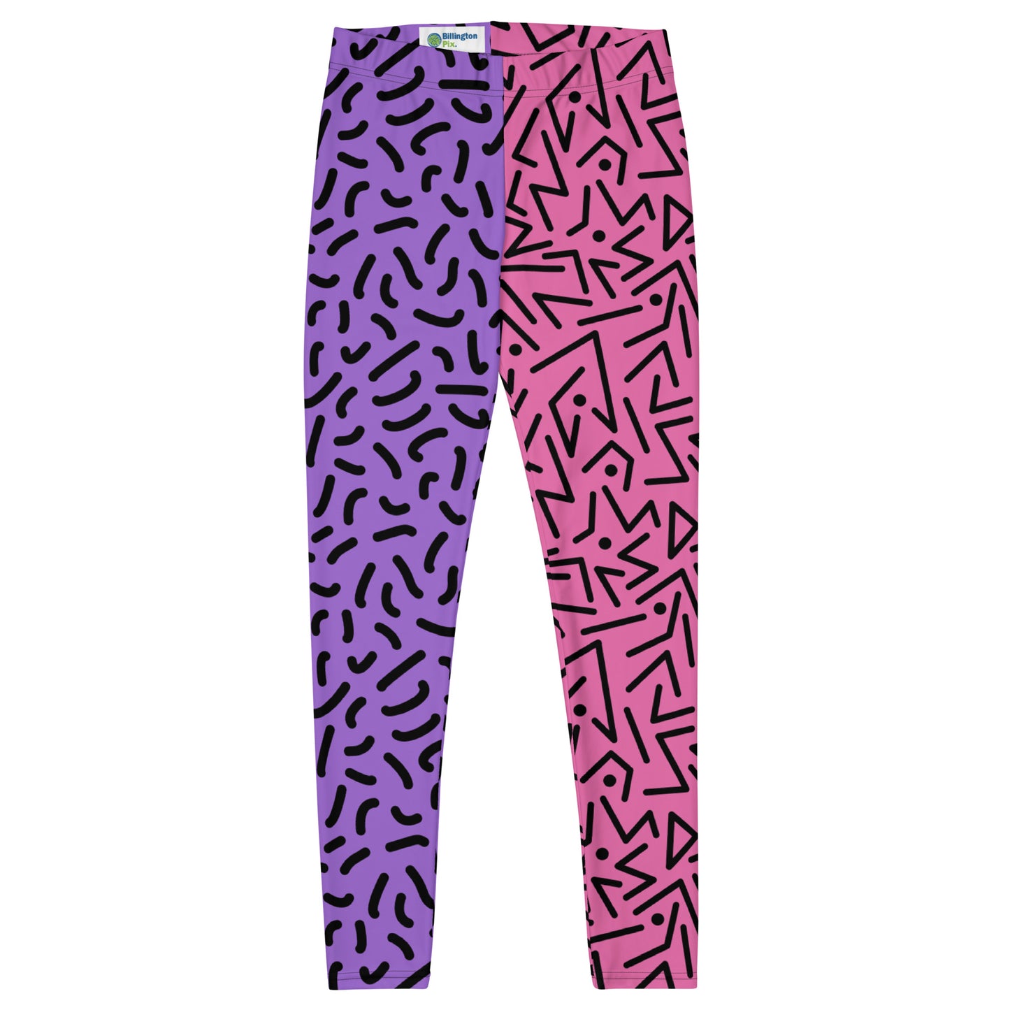 Leggings, Memphis-Stil Lila