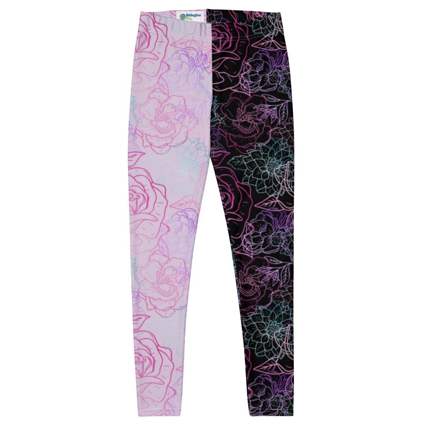 Leggings, Pastel Goth Floral