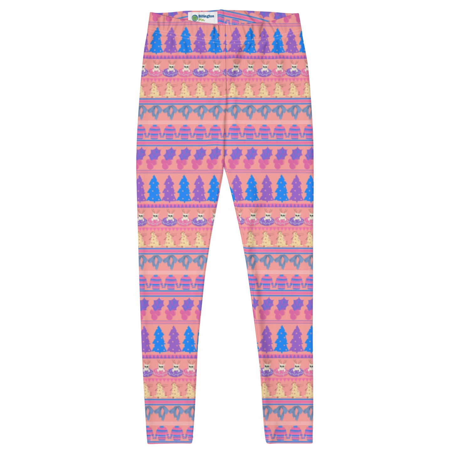 Leggings, Weihnachts-Fairisle-Rosa