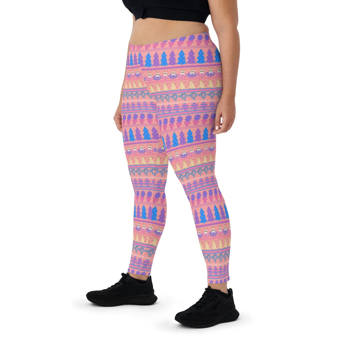 Leggings navideños Fairisle Pink