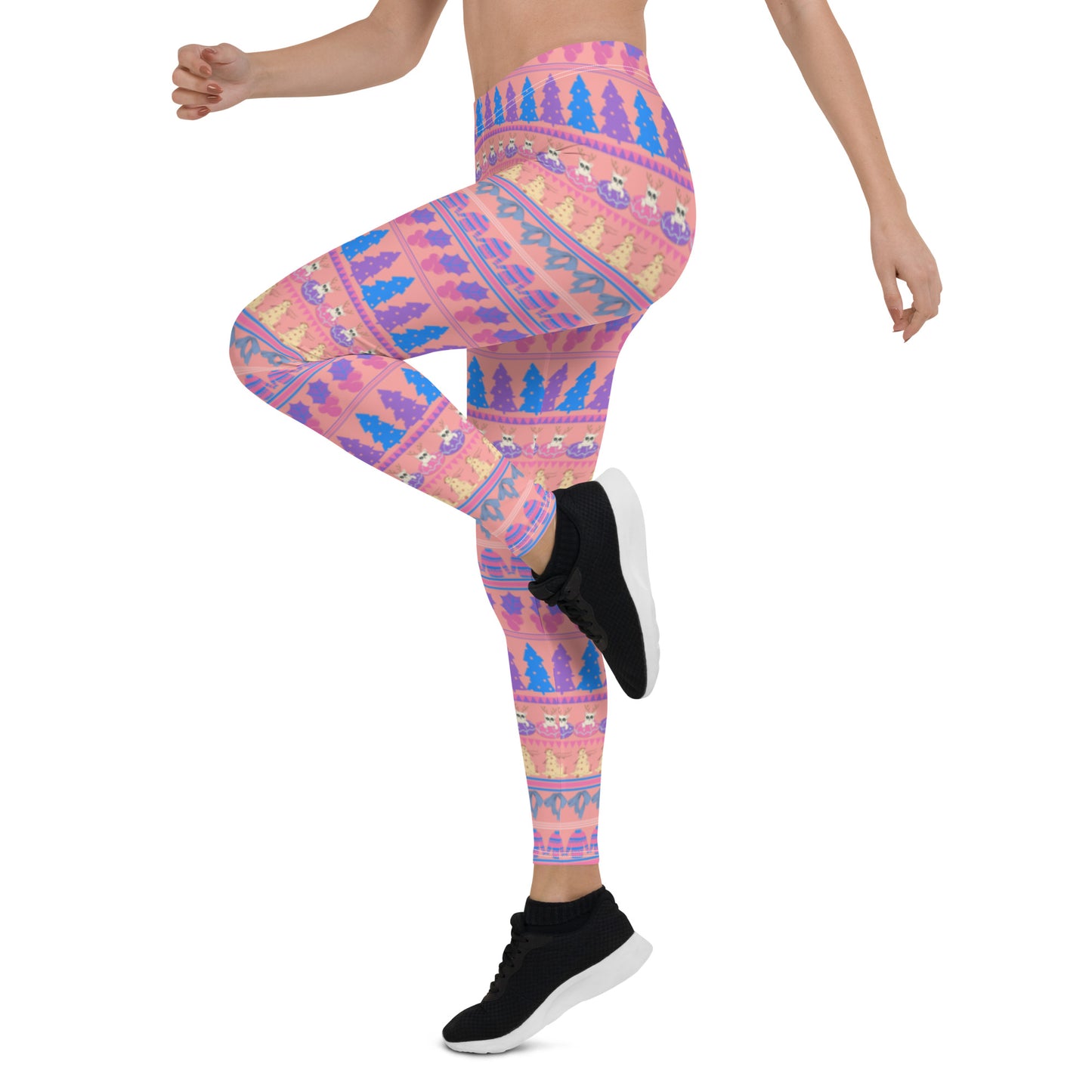 Leggings navideños Fairisle Pink