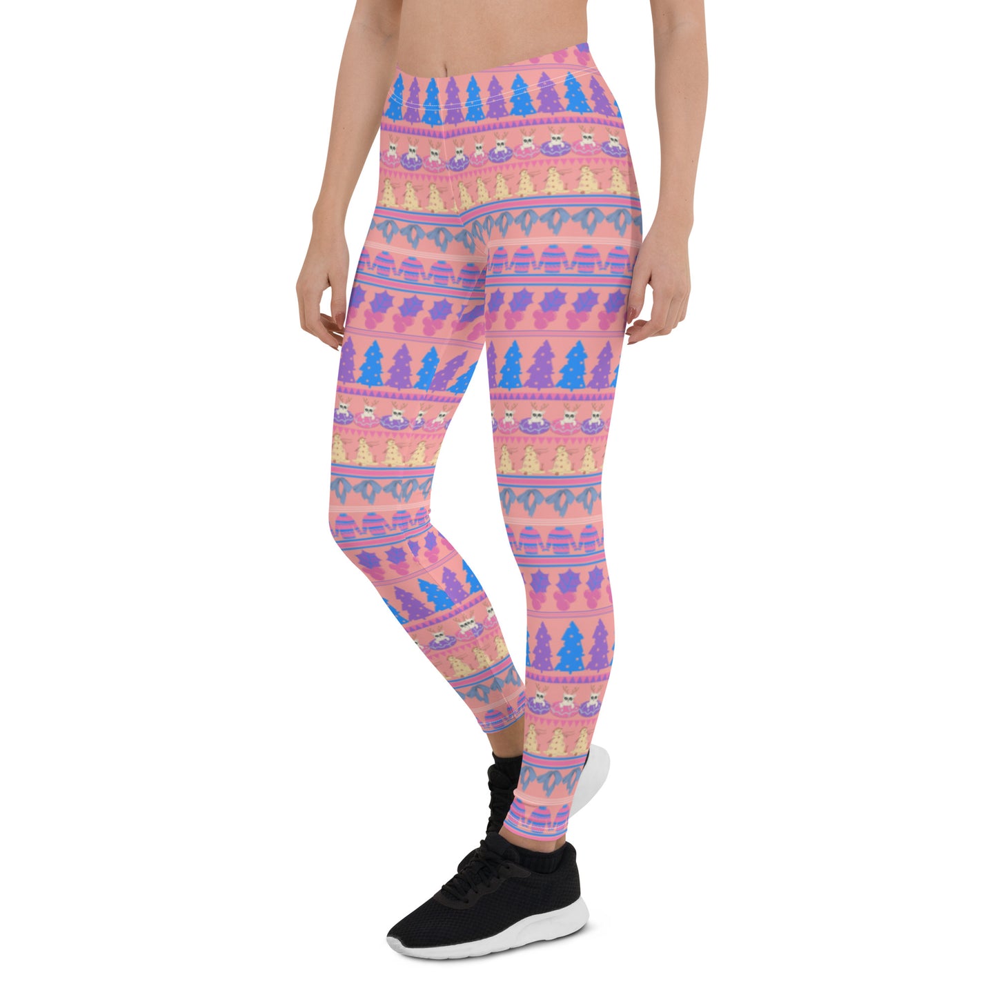 Leggings, Weihnachts-Fairisle-Rosa