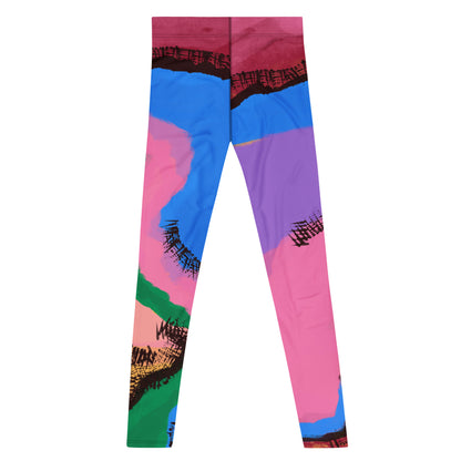 Herren Leggings, Abstrakte Kunst