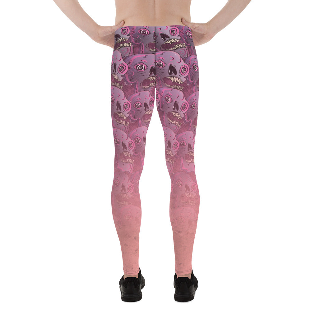 Mens Leggings, Weirdcore Skulls