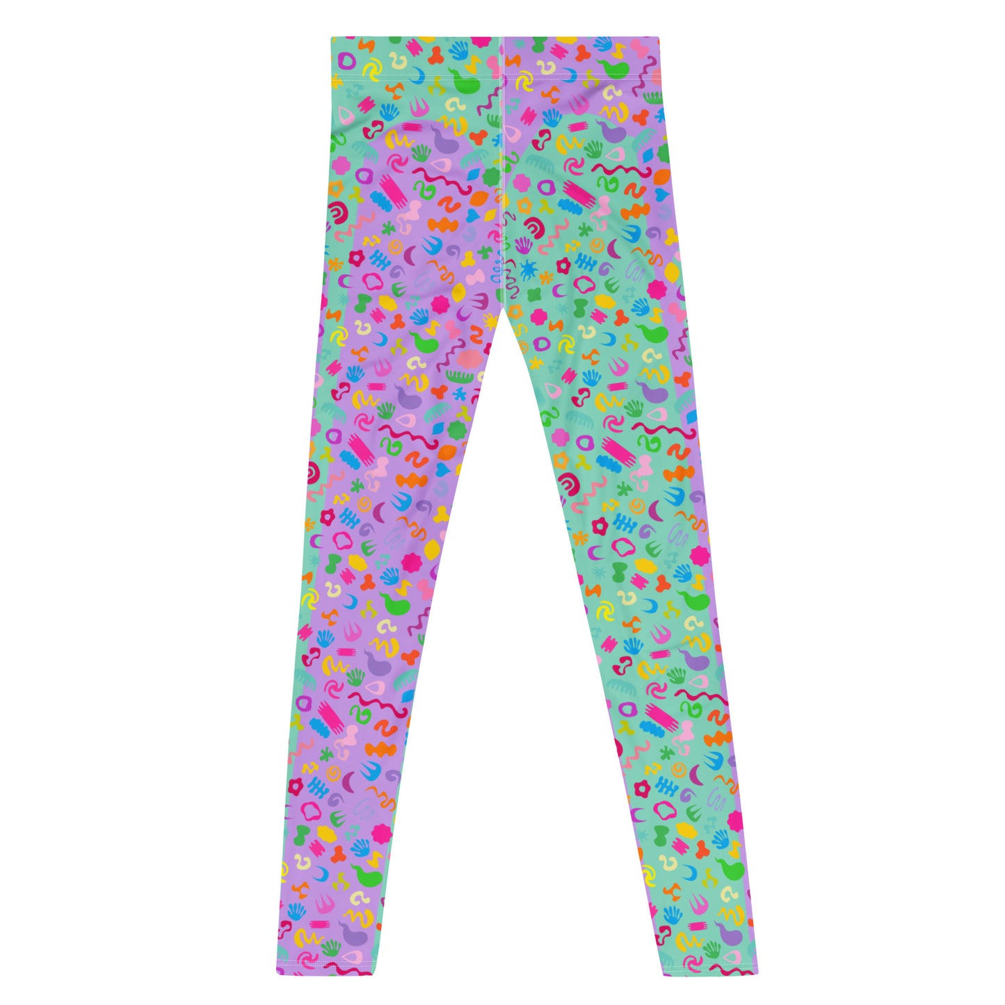 Herren-Leggings, Clowncore Lila