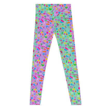 Herren-Leggings, Clowncore Lila