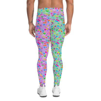 Mens Leggings, Clowncore Purple