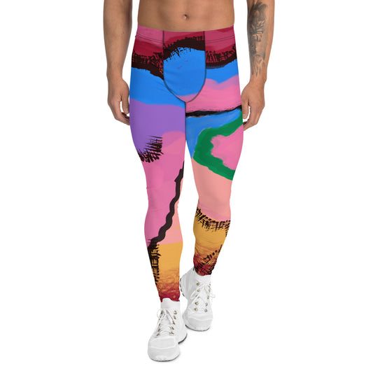 Herren Leggings, Abstrakte Kunst