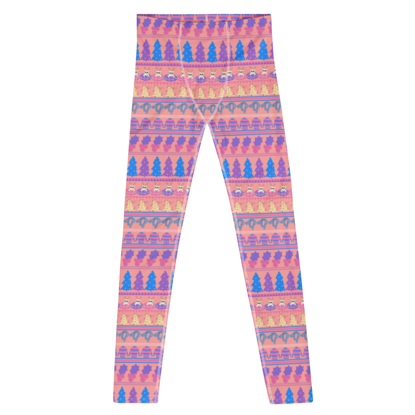 Herren-Leggings, Weihnachts-Fairisle