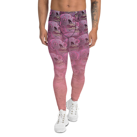 Leggings für Herren, Weirdcore Totenköpfe