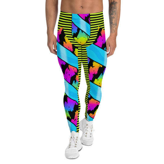 Mens Leggings, Rainbowcore Cosplay