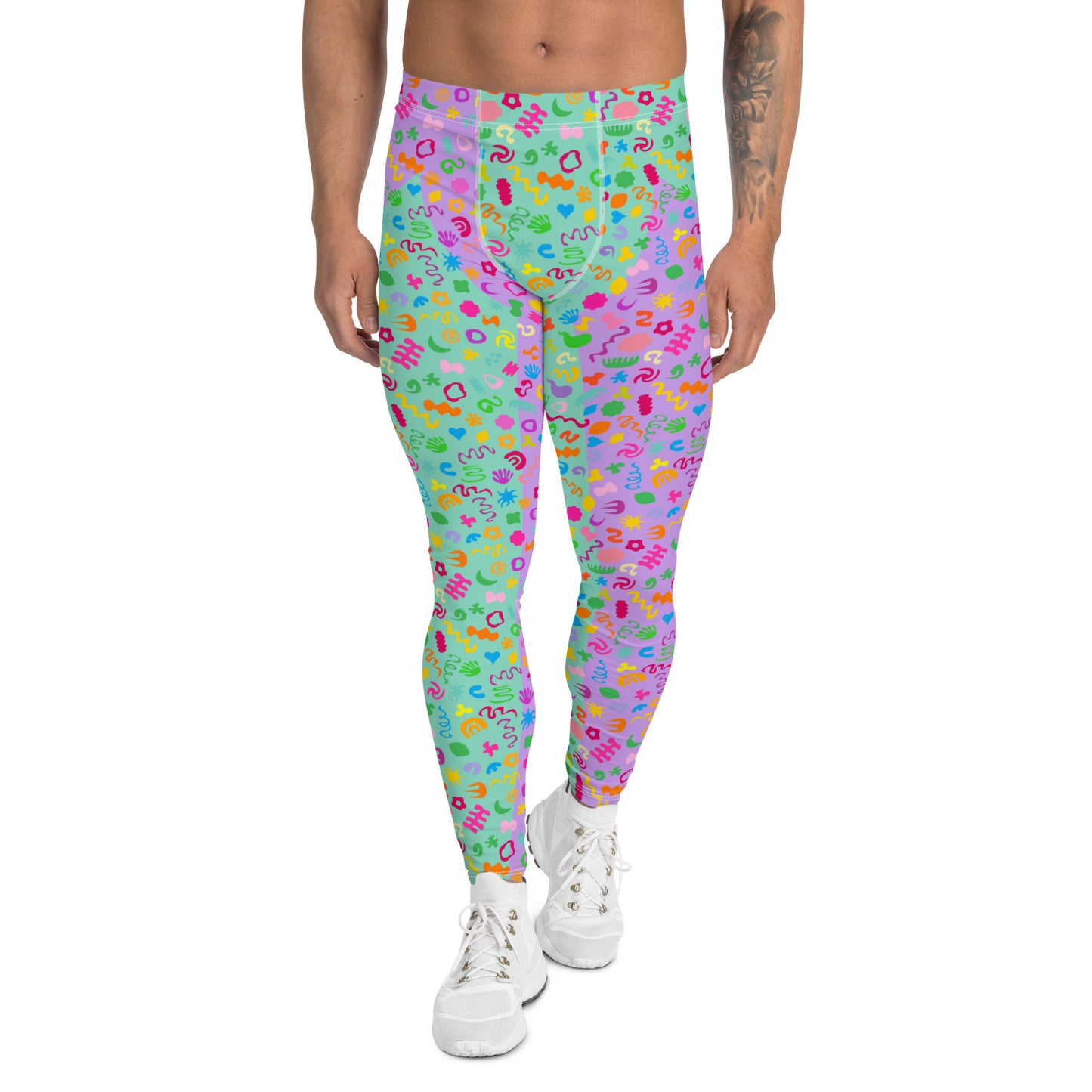 Leggings para hombre, color morado de Clowncore