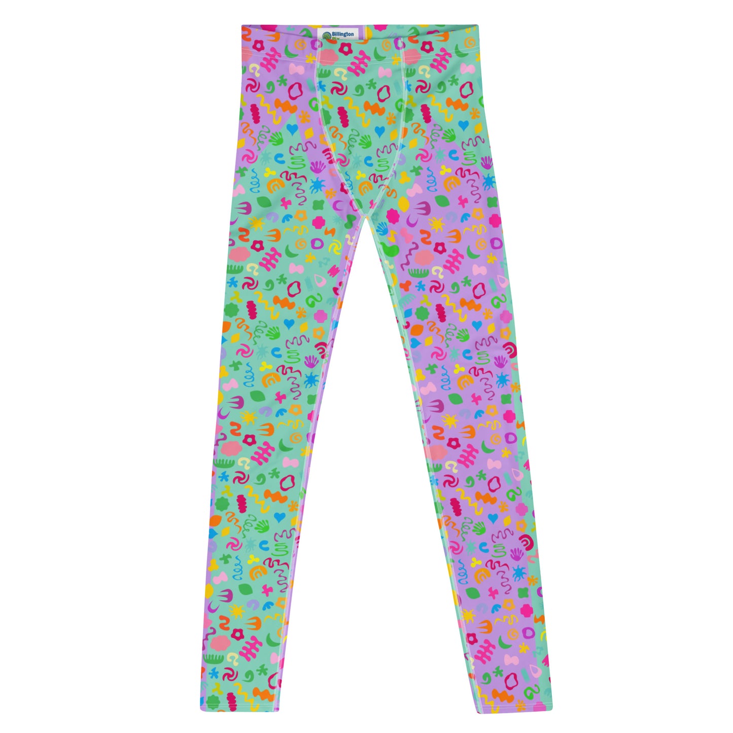 Herren-Leggings, Clowncore Lila