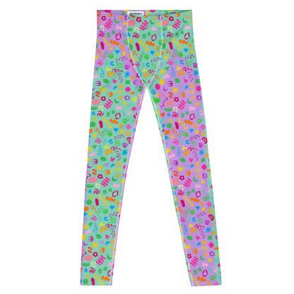 Herren-Leggings, Clowncore Lila