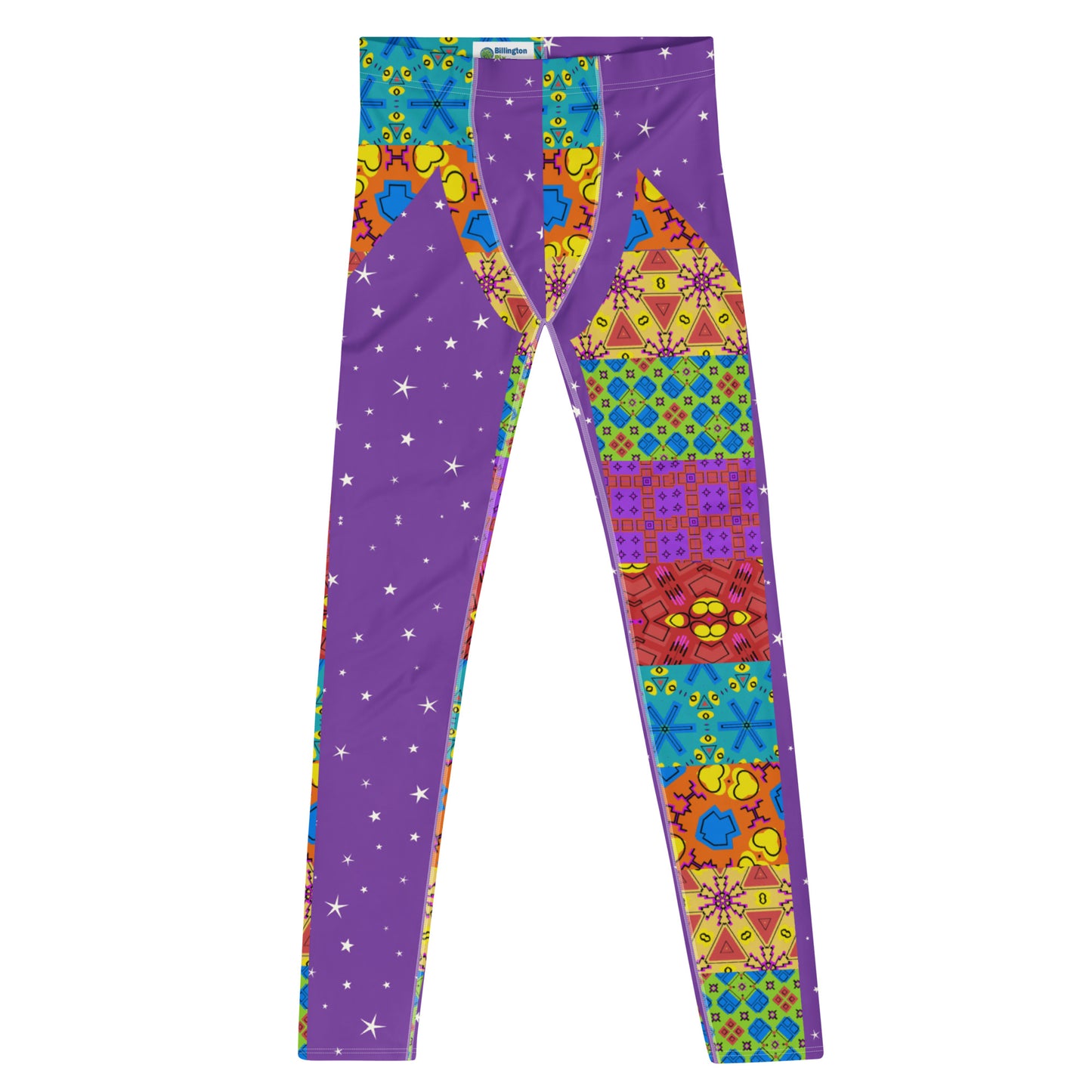 Herren Leggings, Lila Kitsch