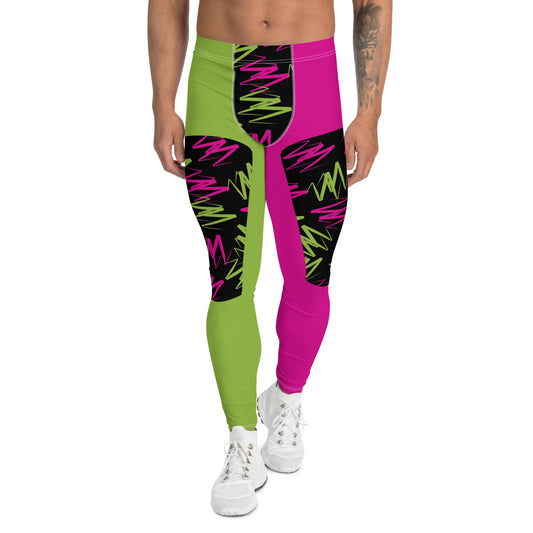 Mens Leggings, Color Block