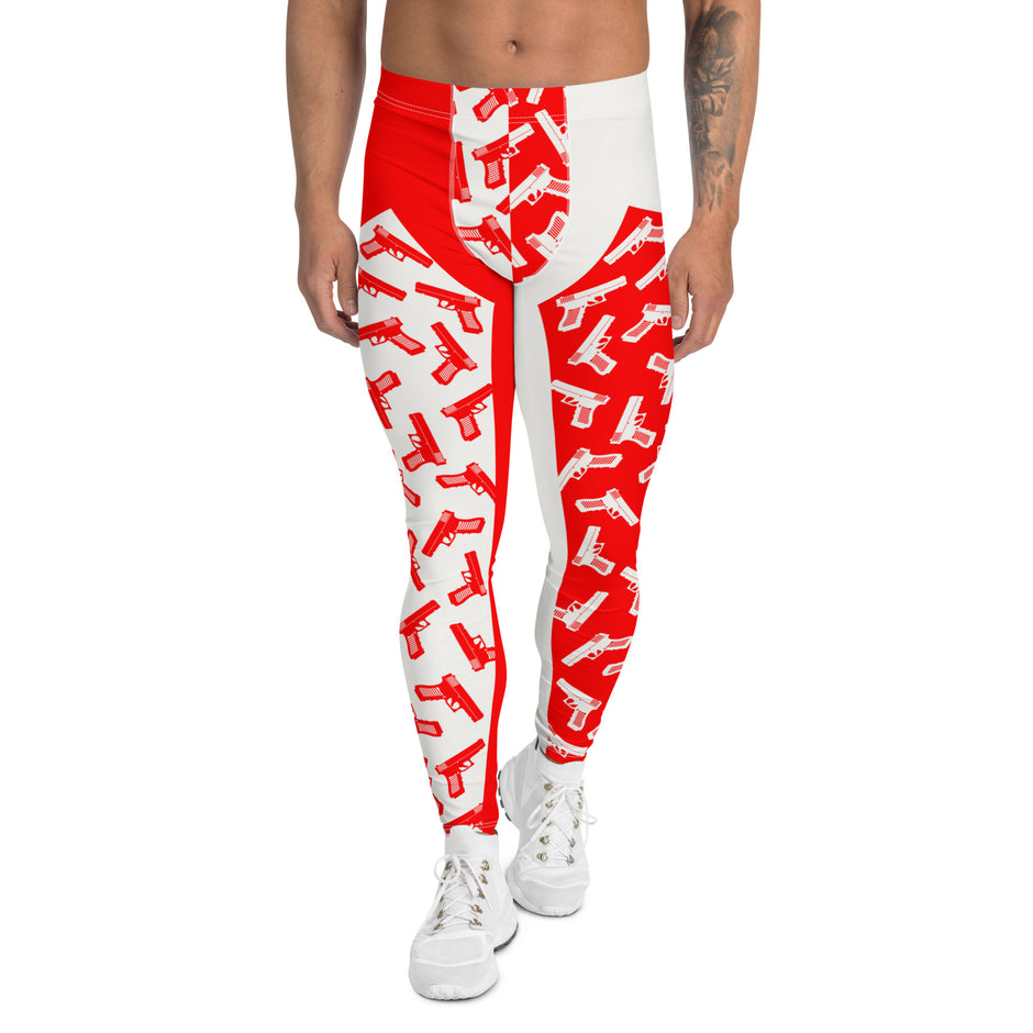 mens printed leggings