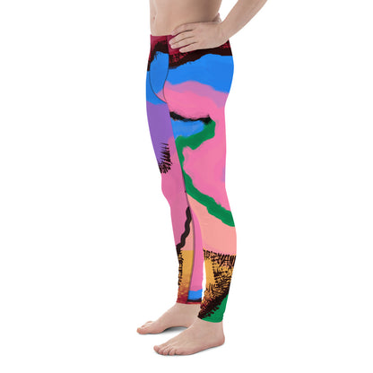 Mens Leggings, Abstract Art