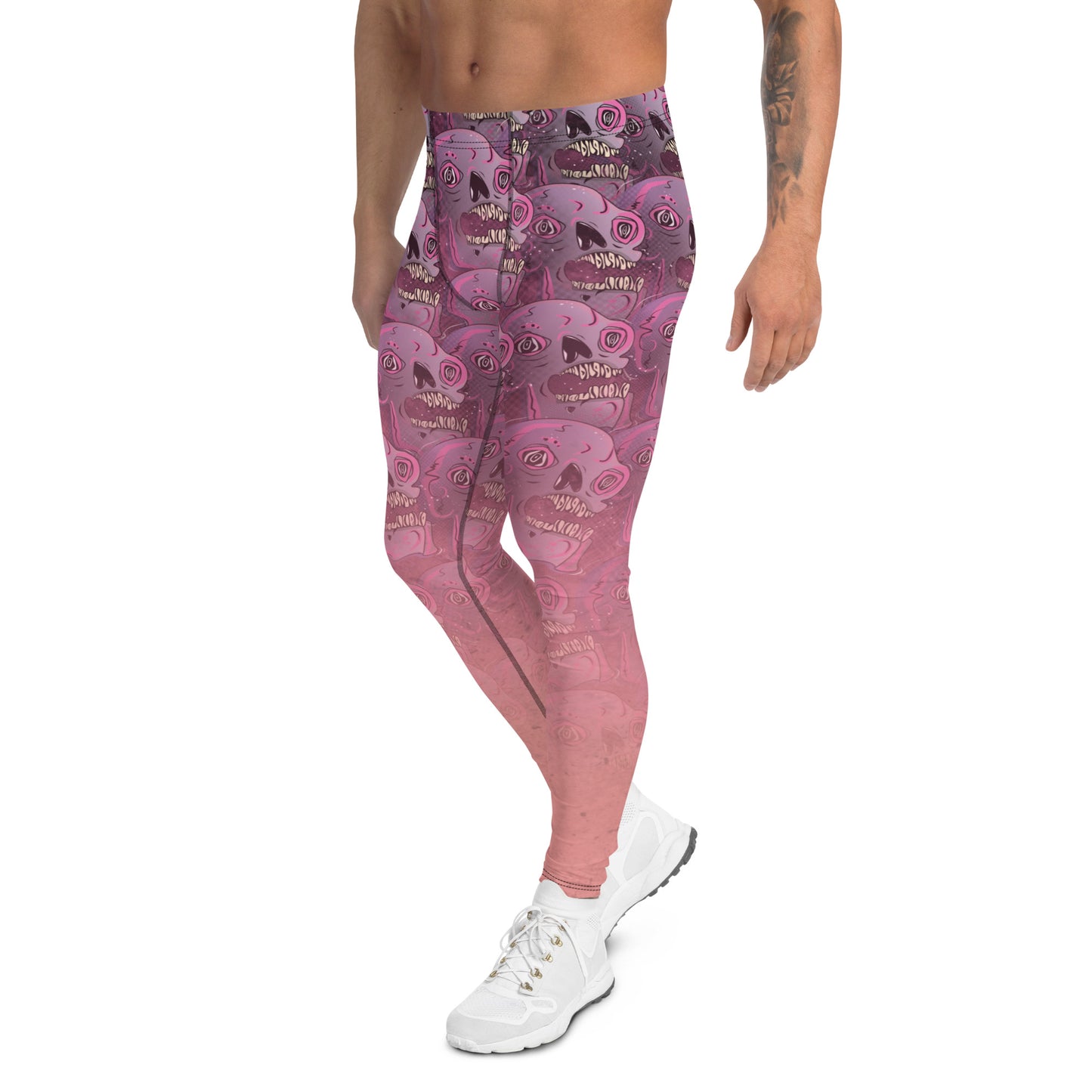 Leggings für Herren, Weirdcore Totenköpfe