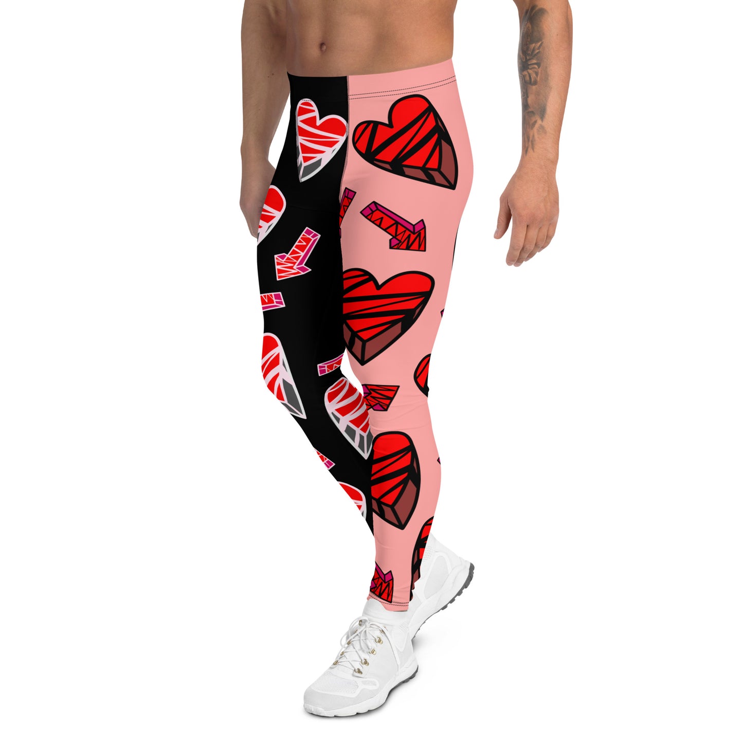 Leggings para hombre, corazones y flechas