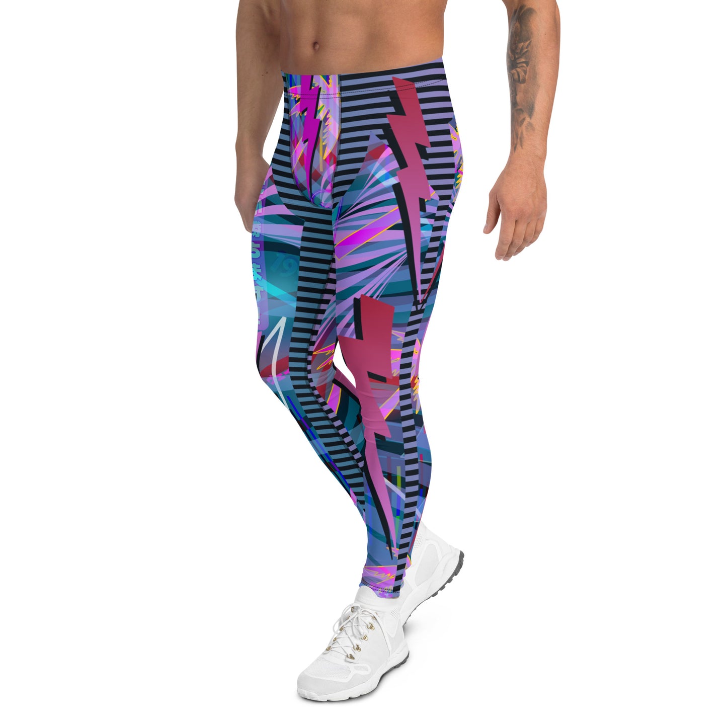 Leggings para hombre, atuendo psicodélico para ir a discotecas