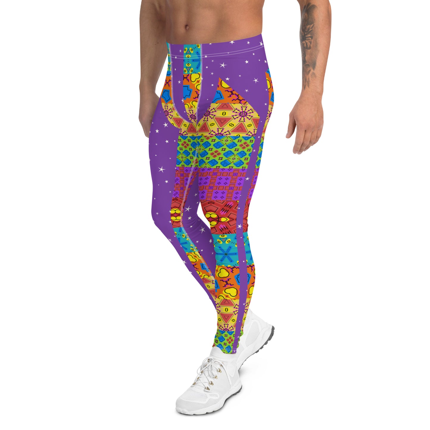 Leggings para hombre, morados, kitsch