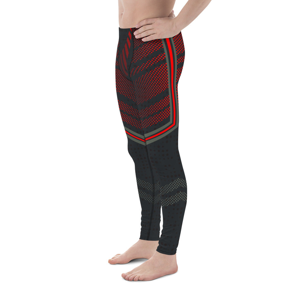 Jiu Jitsu Spats Men - Tights, Leggings, Compression Pants Men UV Blocking Running Tights, MMA, BJJ, No Gi, Grappling, Pro Wrestling Gear, training, baseball, basketball, soccer, American football, Squat, weight training, cycle, yoga, rashguard skiing