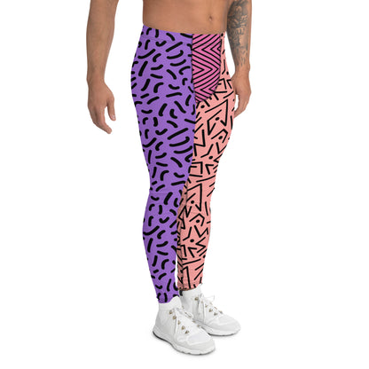 Leggings für Herren im Memphis-Stil