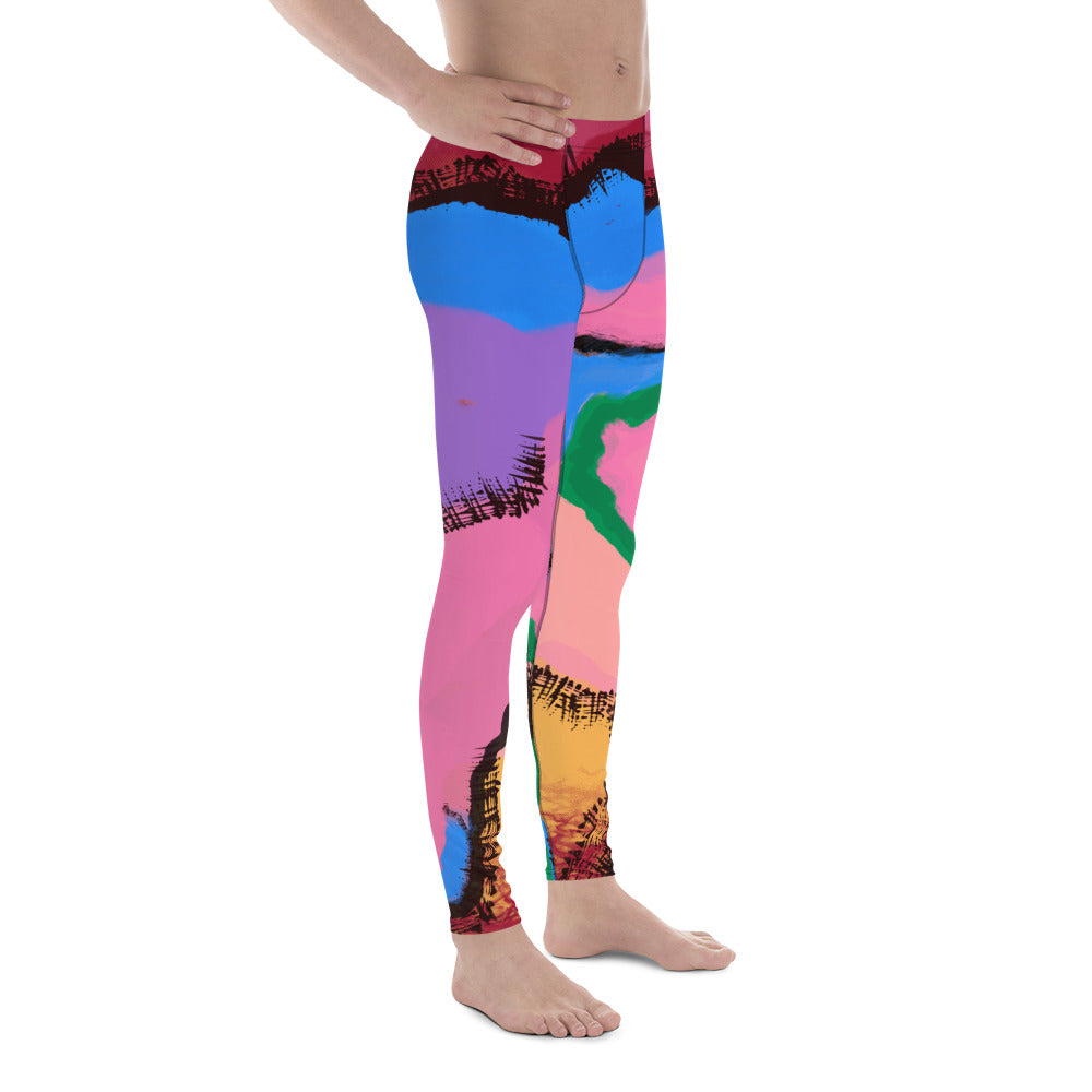 Mens Leggings, Abstract Art