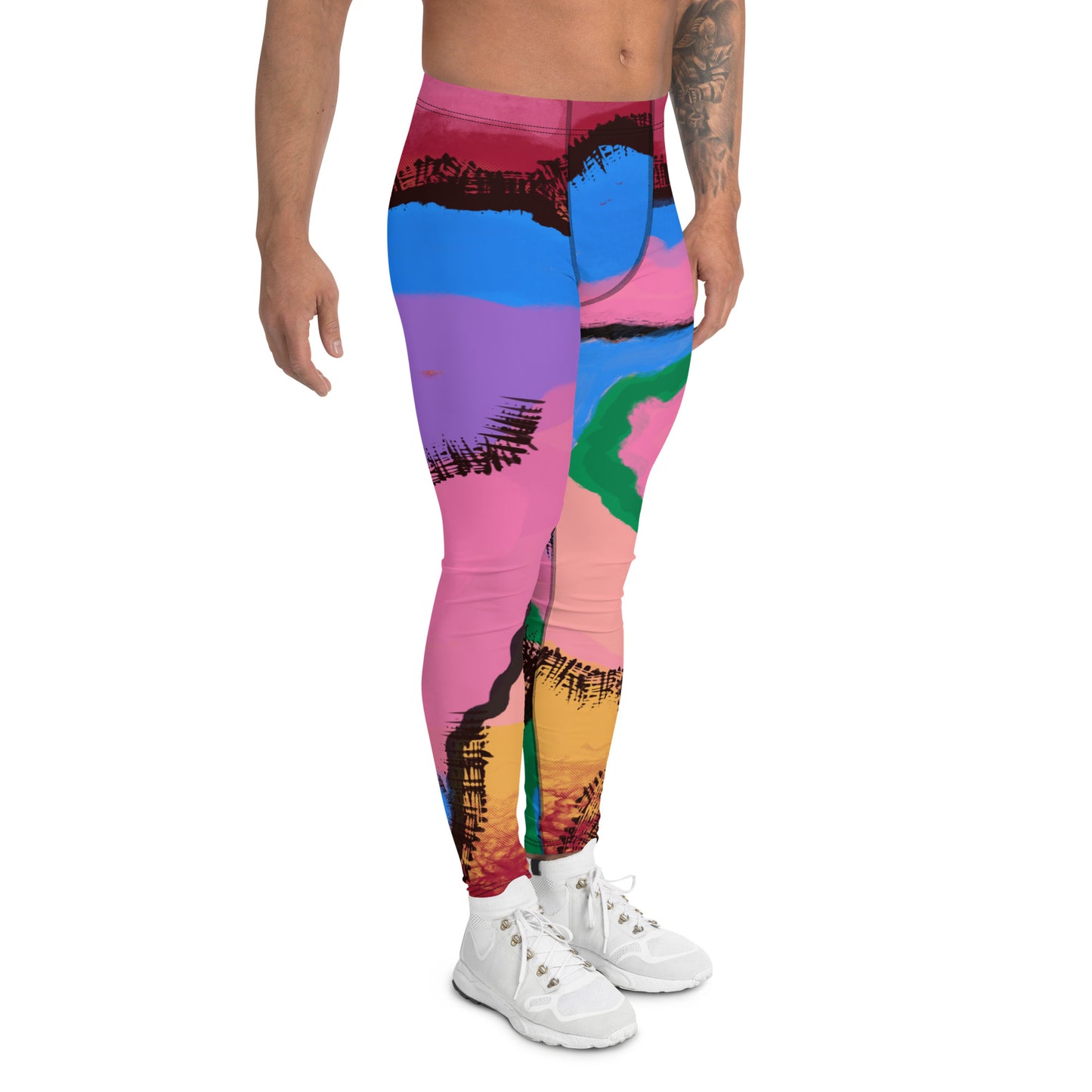 Mens Leggings, Abstract Art