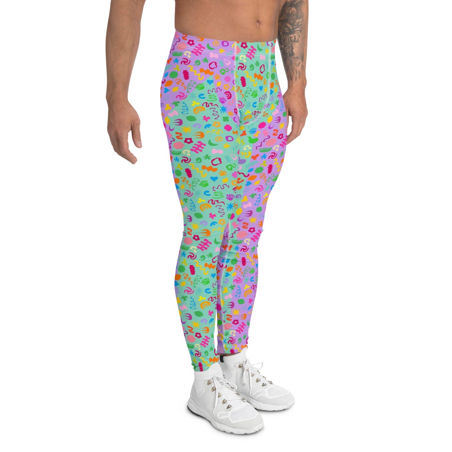 Leggings para hombre, color morado de Clowncore